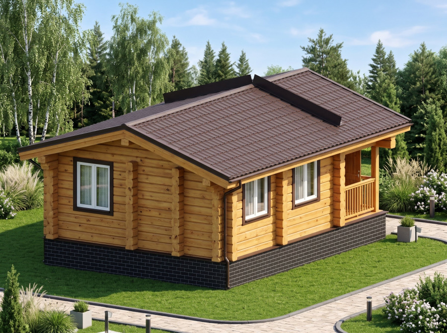 Проект дома Новый дом, 30,6 м²