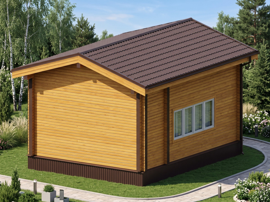 Проект дома Дом 6 × 8 м, 86,3 м²