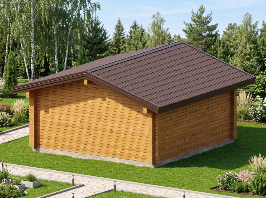Проект дома Дом 6 × 6 м, 31,9 м²