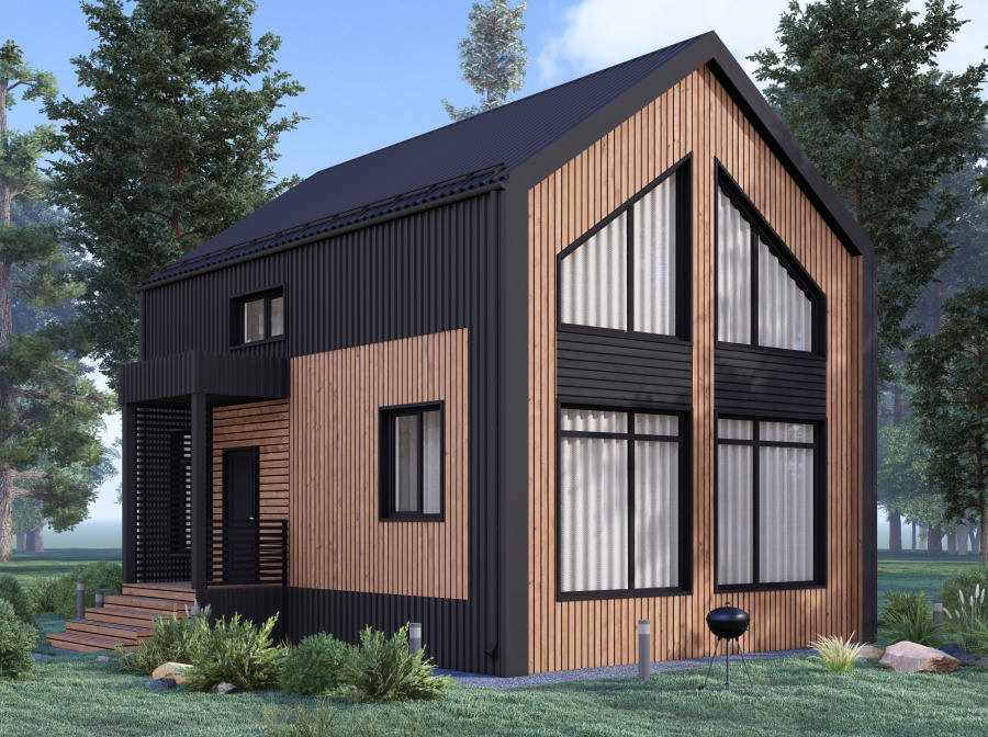 Проект дома Новый уренгой, 90,4 м²