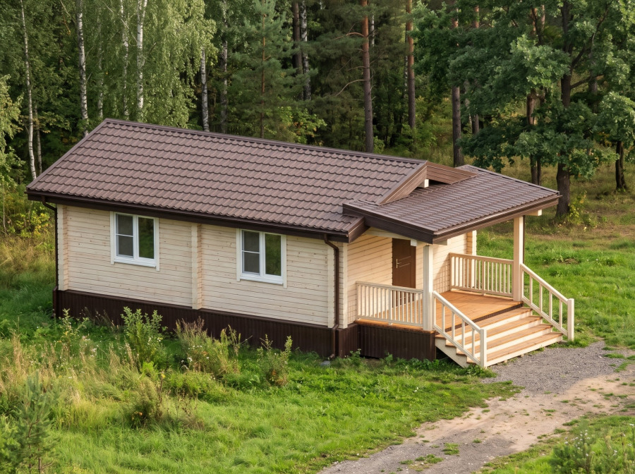 Дом из бруса 5,65×7,65 м — проект сруба