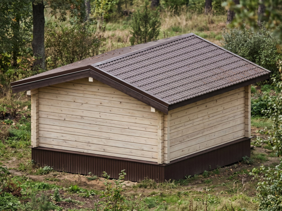 Дом из бруса 9,59×7,59 м — проект сруба