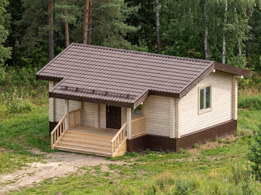Дом из бруса 4,75×6,7 м — проект сруба