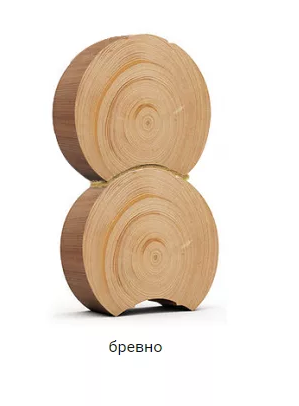 Оцилиндрованное бревно